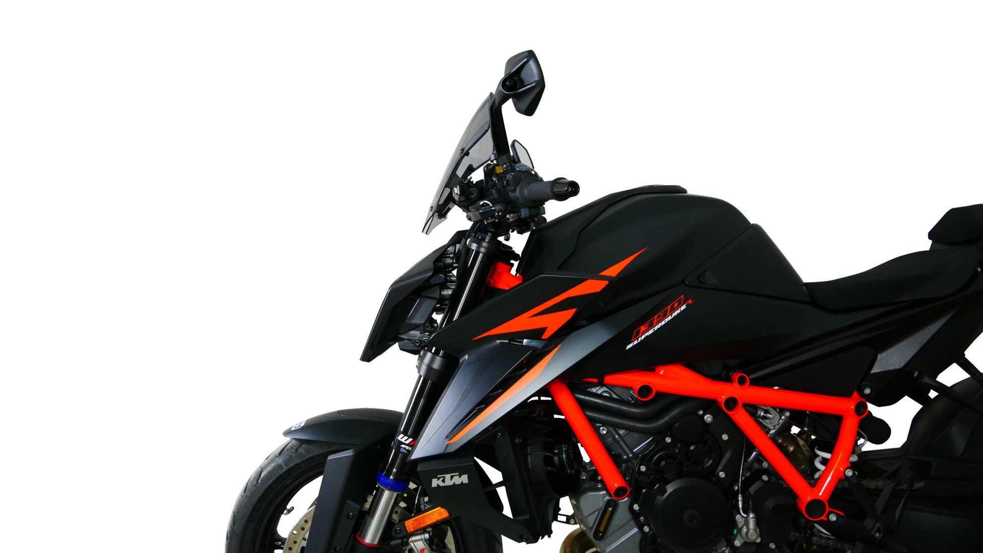 Сонцезахисне скло для мотоцикла MRA KTM 1390 SUPERDUKE R 2024-, форма NRM, затемнене