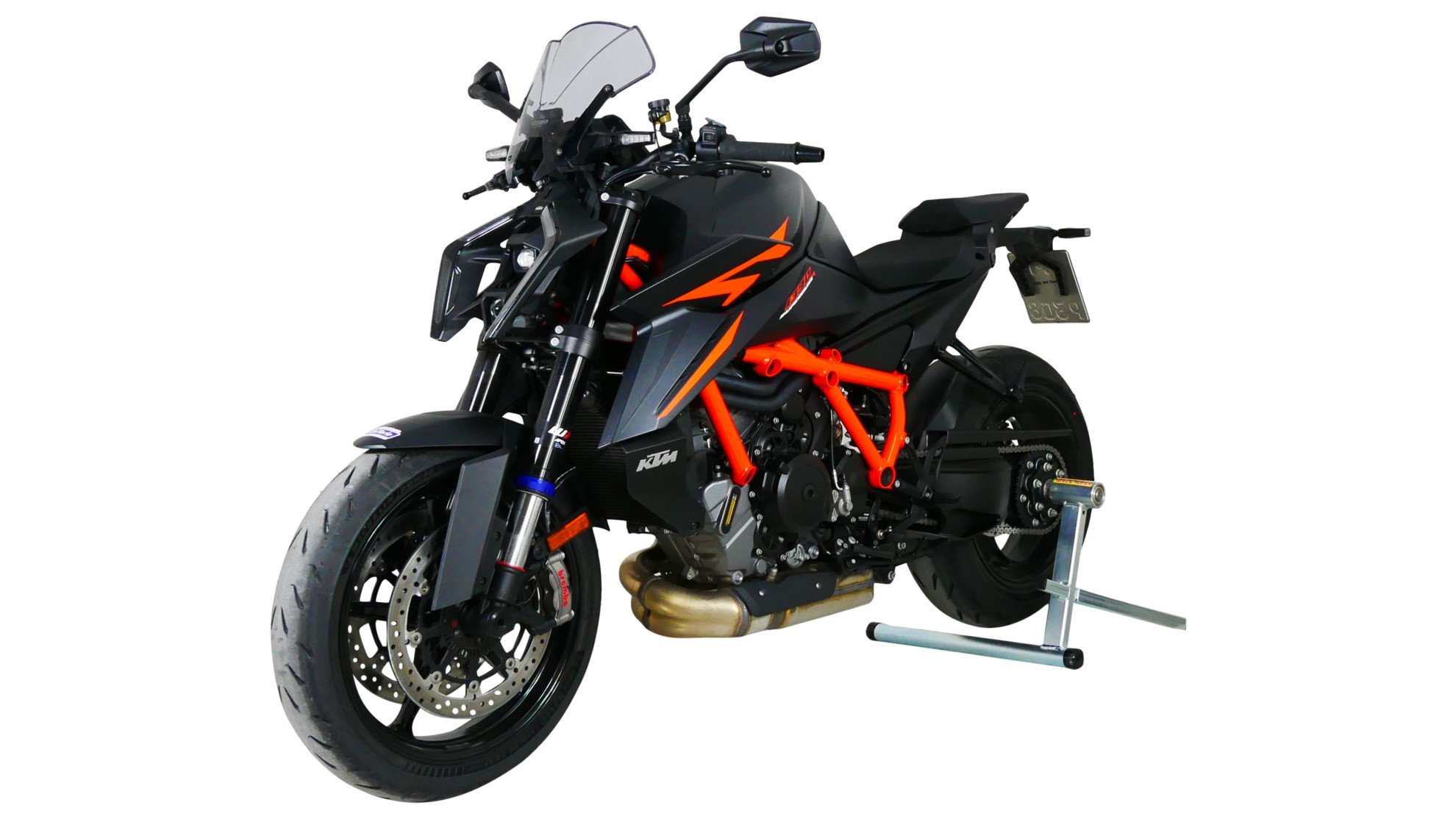 Сонцезахисне скло для мотоцикла MRA KTM 1390 SUPERDUKE R 2024-, форма NRM, затемнене