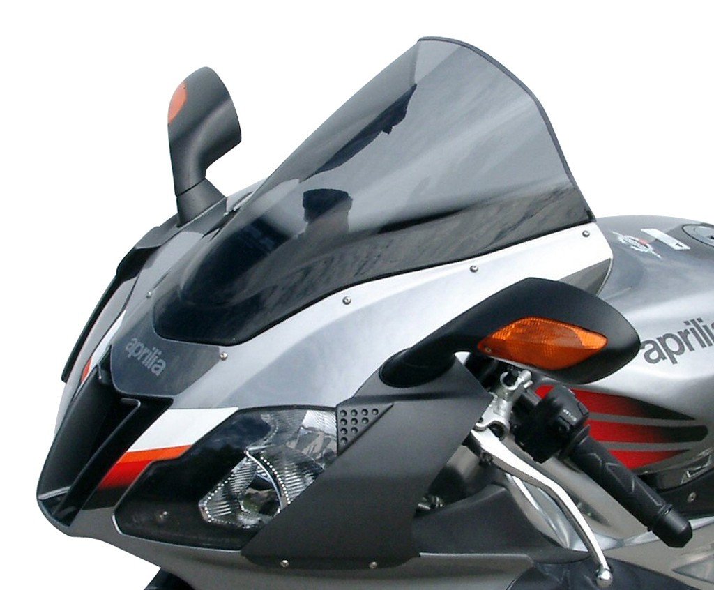 Лобове скло для мотоцикла MRA APRILIA RSV MILLE R/FACTORY RR 2004-2009, форма R, затемнене