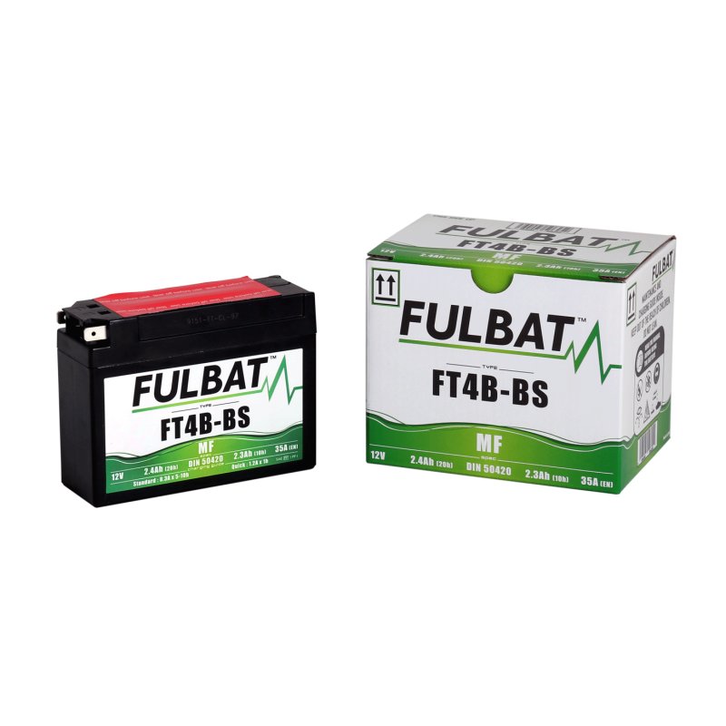 Акумулятор FULBAT FUL MF - FT4B-BS / YT4B-BS (сухий, необслуговуваний, кислота в комплекті)