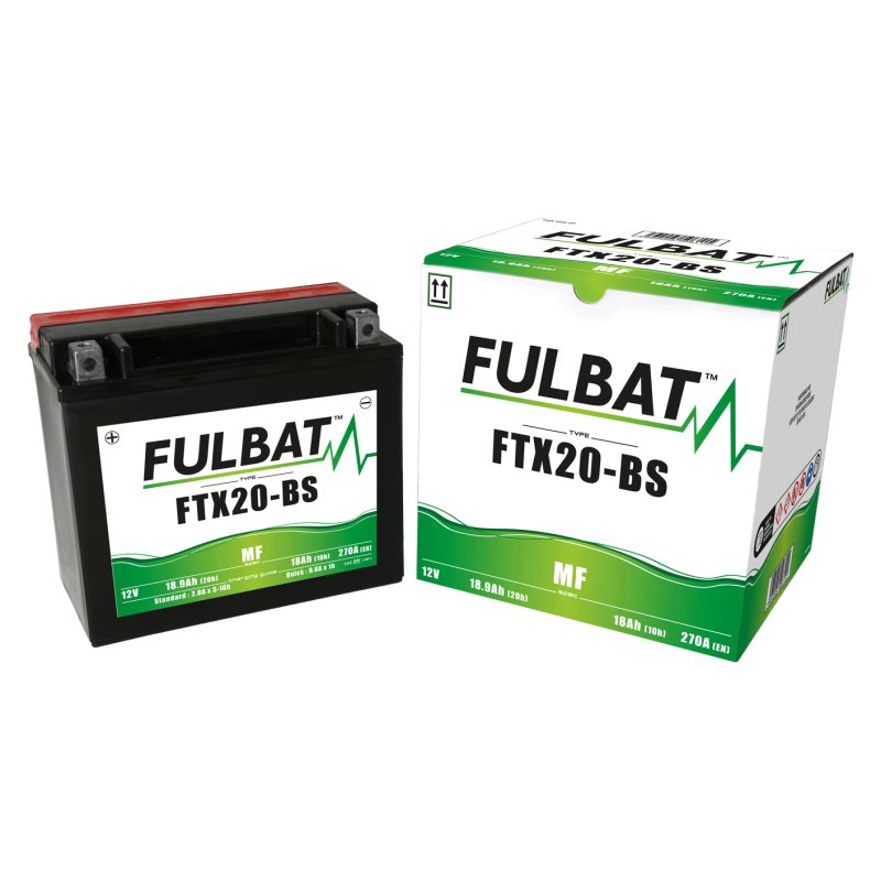 Акумулятор FULBAT FUL MF - FTX20-BS / YTX20-BS (сухий, необслуговуваний, кислота в комплекті)
