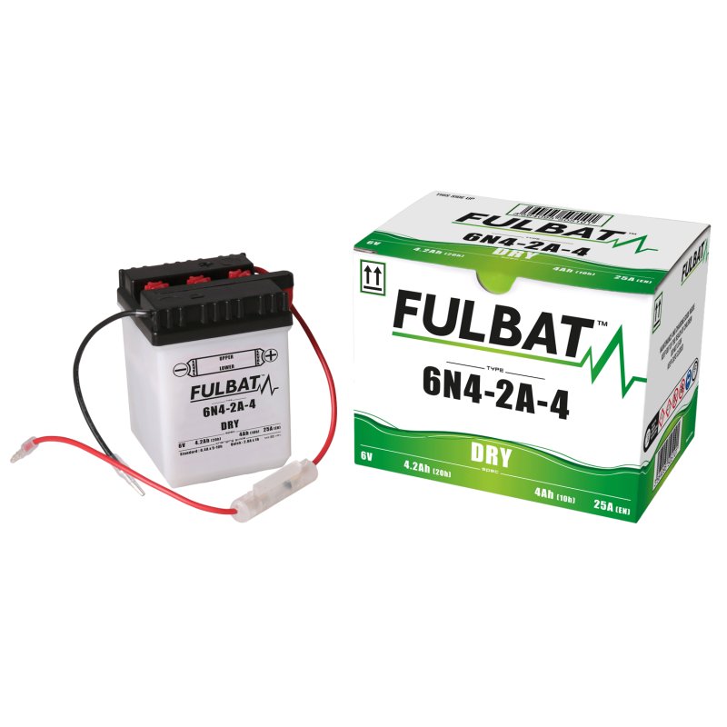 Акумулятор FULBAT FUL DRY - 6N4-2A-4 (сухий, обслуговуваний, кислота в комплекті)