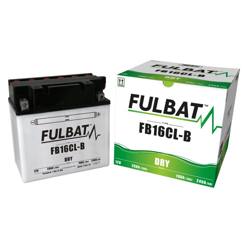 Акумулятор FULBAT FUL DRY - FB16CL-B / YB16CL-B (сухий, обслуговується, кислота в комплекті)