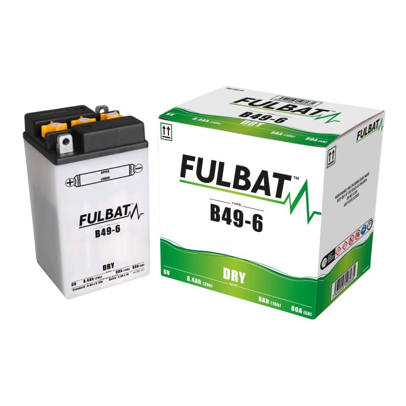 Акумулятор FULBAT FUL DRY - B49-6 (сухий, обслуговуваний, кислота в комплекті)
