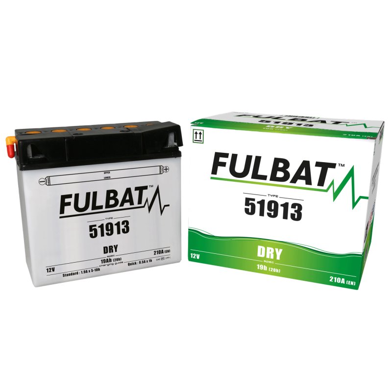 Акумулятор FULBAT FUL DRY - 51913 (сухий, обслуговуваний, кислота в комплекті)