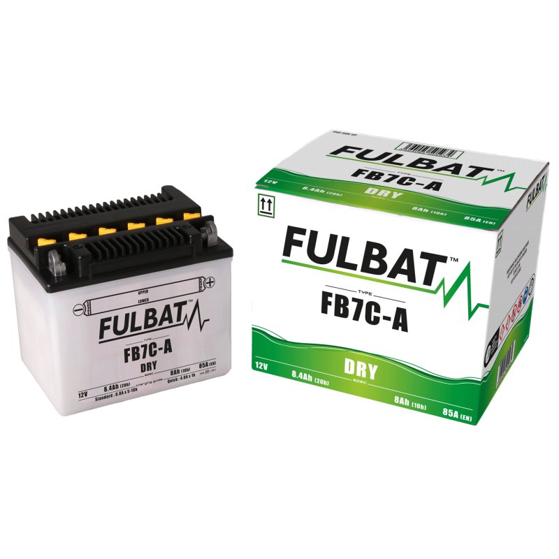Акумулятор FULBAT FUL DRY - FB7C-A / YB7C-A (сухий, обслуговуваний, кислота в комплекті)