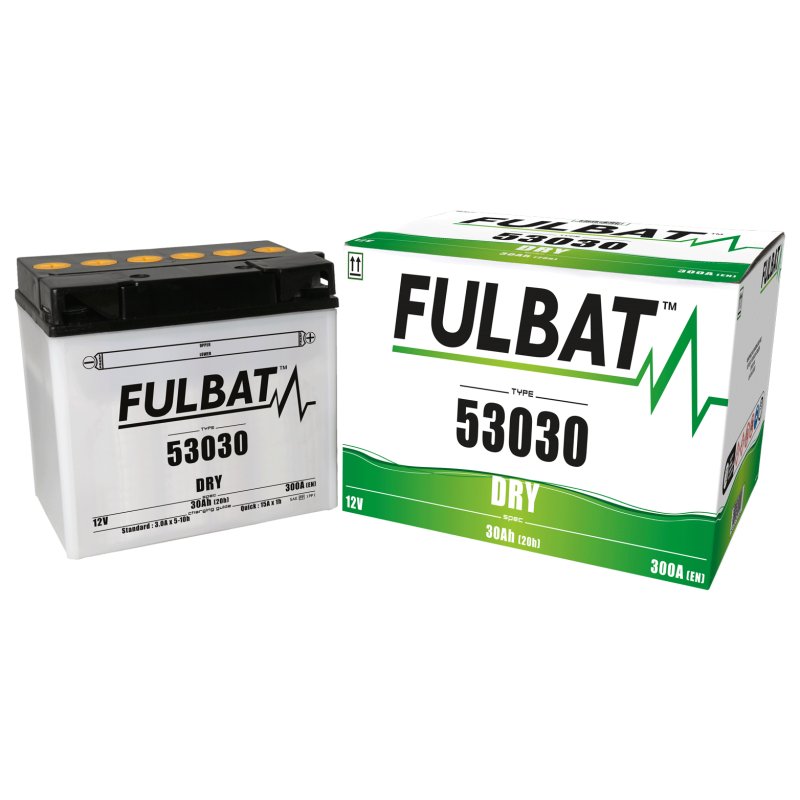 Акумулятор FULBAT FUL DRY - 53030 (сухий, обслуговуваний, кислота в комплекті)