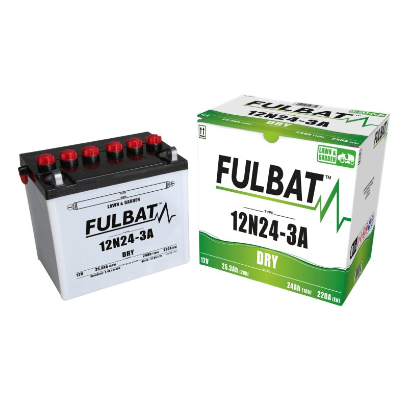 Акумулятор FULBAT FUL DRY - 12N24-3A (сухий, обслуговуваний, кислота в комплекті)