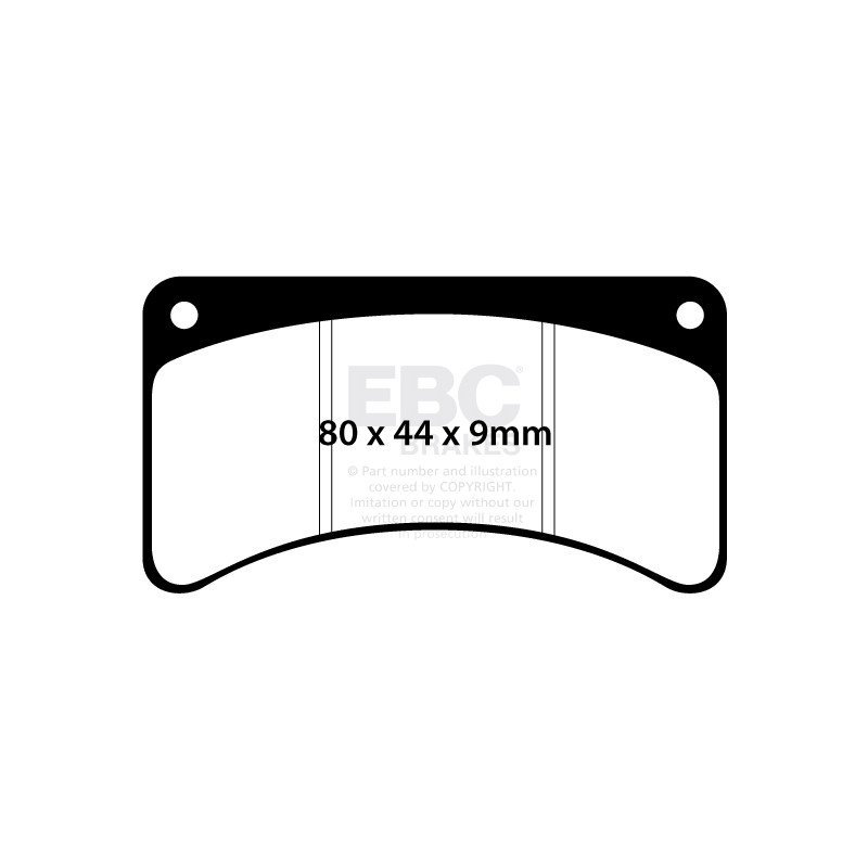 Карткові гальмівні колодки EBC FA515A (1 шт. на диск)