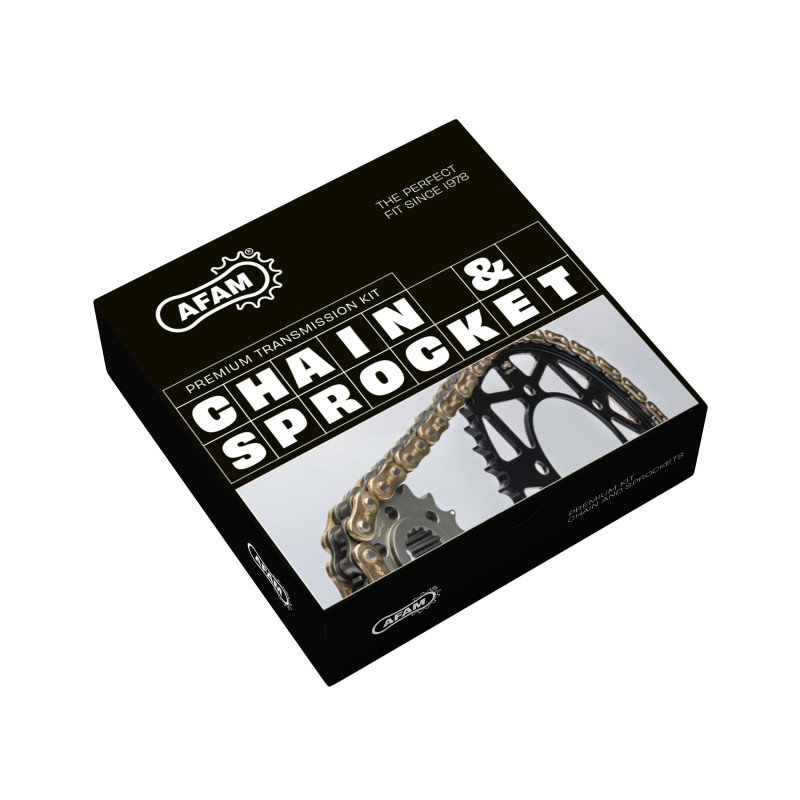 AFAM Алюмінієвий комплект приводу KAWASAKI KLX-R 450 2007-2021 (ланцюг A520XRR3-G 114L, зірки 13, 50)