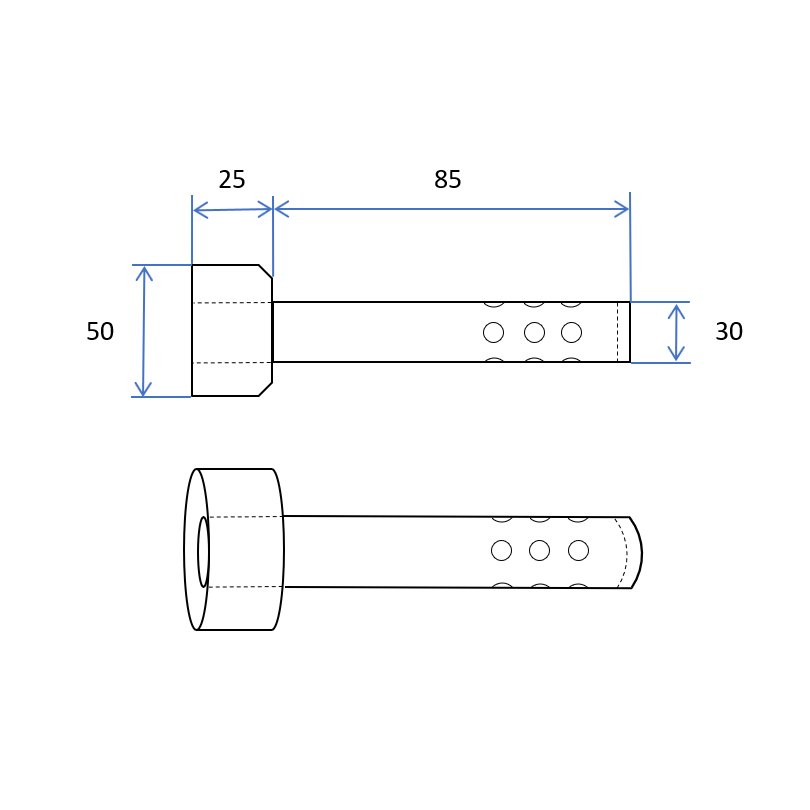 DB Killer IXIL тип TP-OV3 (вага: 200г)
