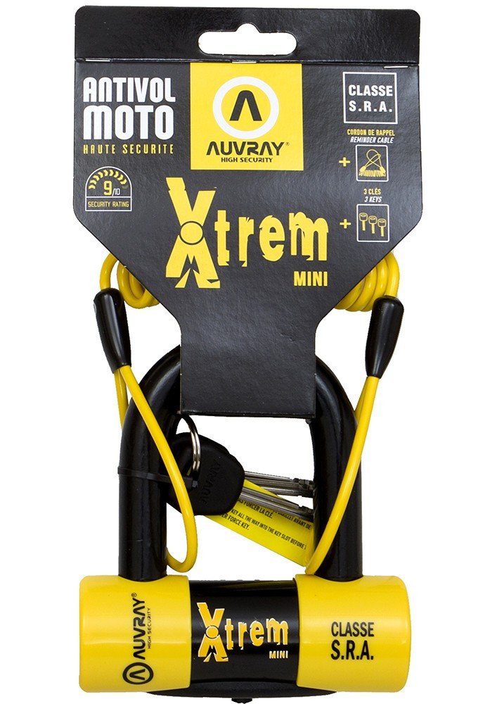 Замок AUVRAY XTREM MINI з нагадувачем - діаметр болта 16 мм, 116 мм x 119 мм (клас S.R.A.)