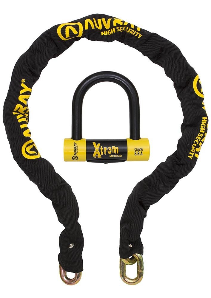 Комплект ланцюг із замком AUVRAY XTREM MEDIUM – довжина 140 см, діаметр 13,5 мм (клас S.R.A.)