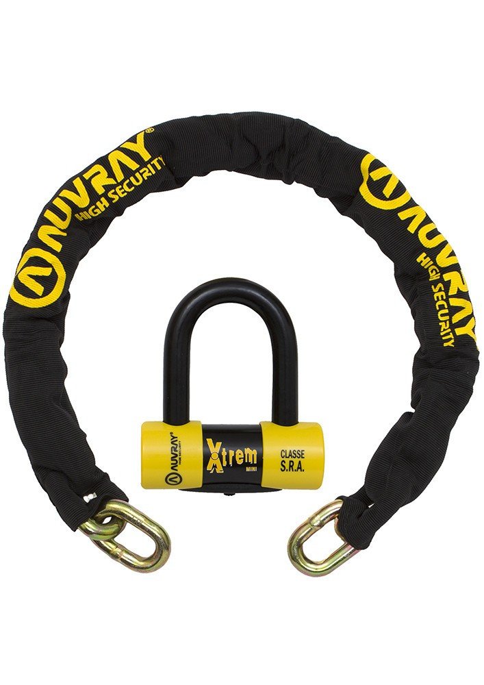 Комплект AUVRAY ланцюг з замком XTREM MINI - довжина 100 см, діаметр 13,5 мм (клас S.R.A.)