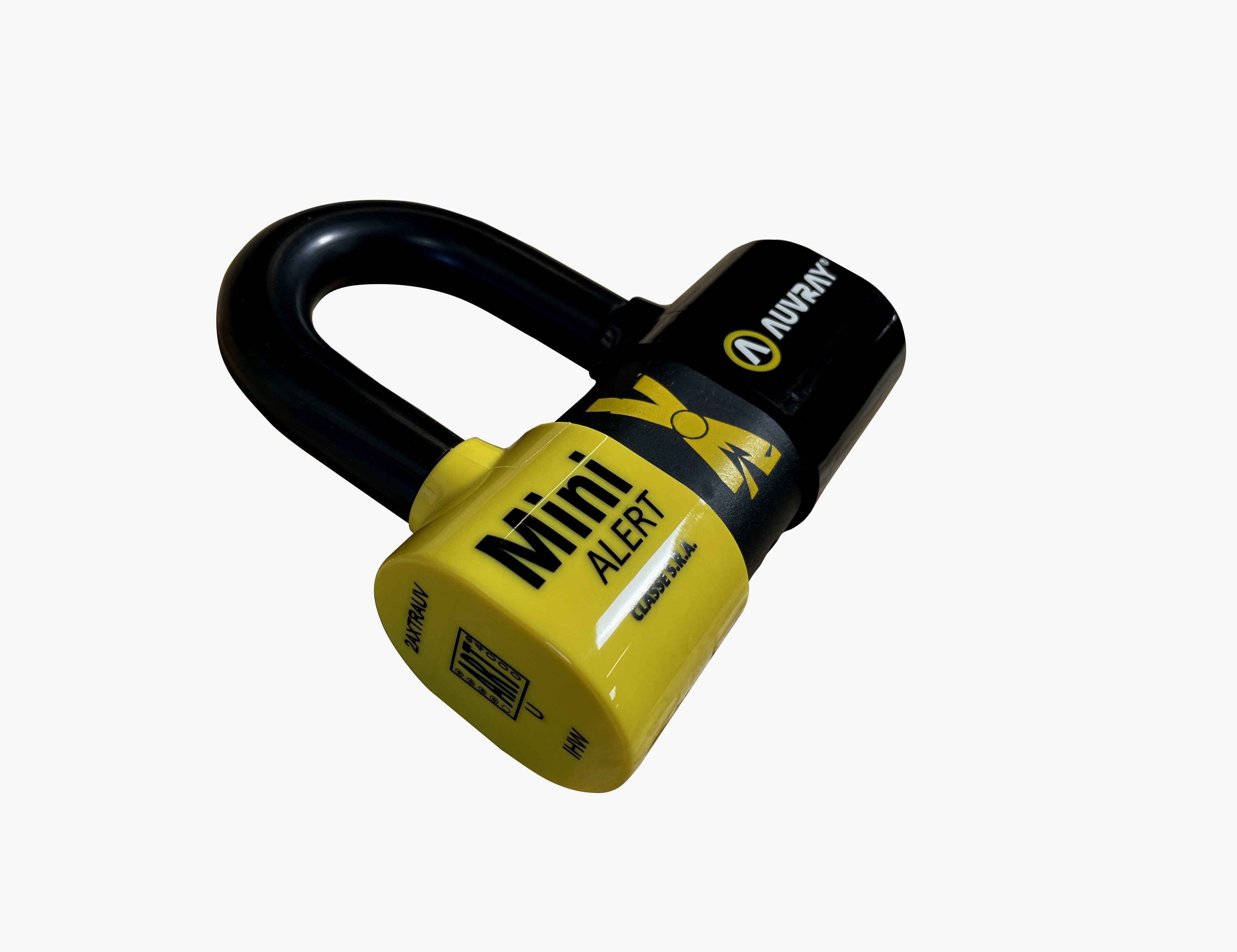 Замок AUVRAY XTREM MINI з сигналізацією та нагадувачем - діаметр болта 16 мм, 131 мм x 136 мм (клас S.R.A. та ART)