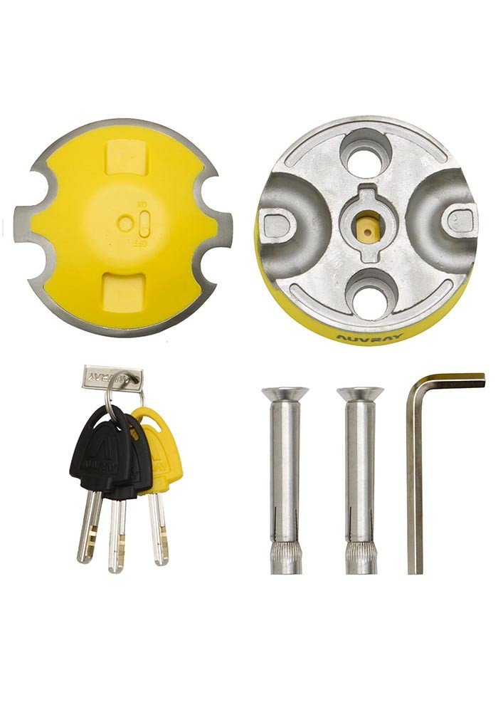 AUVRAY комплект: подвійний підлоговий анкер 14мм + ланцюг - довжина 100см, діаметр 13,5мм (клас S.R.A.)