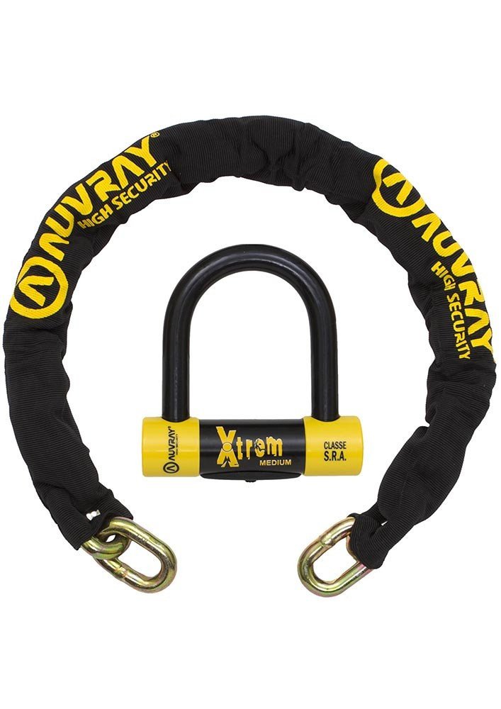 AUVRAY набір ланцюга з замком XTREM MEDIUM - довжиною 100см, діаметром 13,5мм (клас S.R.A.)