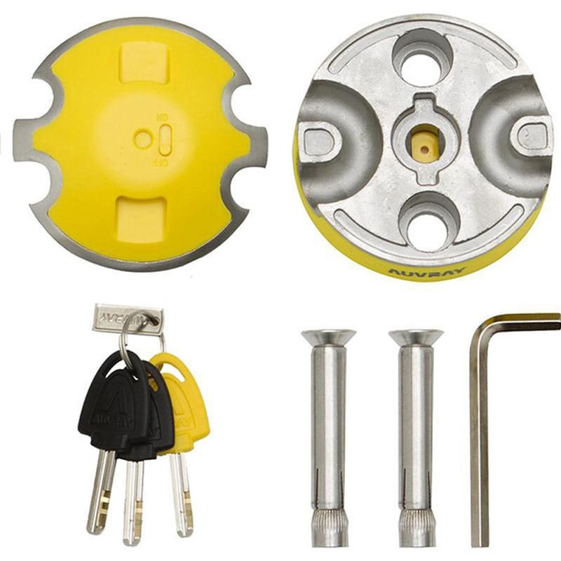 Комплект AUVRAY підлоговий анкер подвійний 14мм + ланцюг 120см з кільцем ласо - довжина 120см, діаметр 12мм