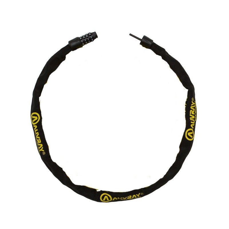 AUVRAY K-BLOC 90 ланцюг із замком на шифр - довжина 90см, діаметр 4мм ЧОРНИЙ