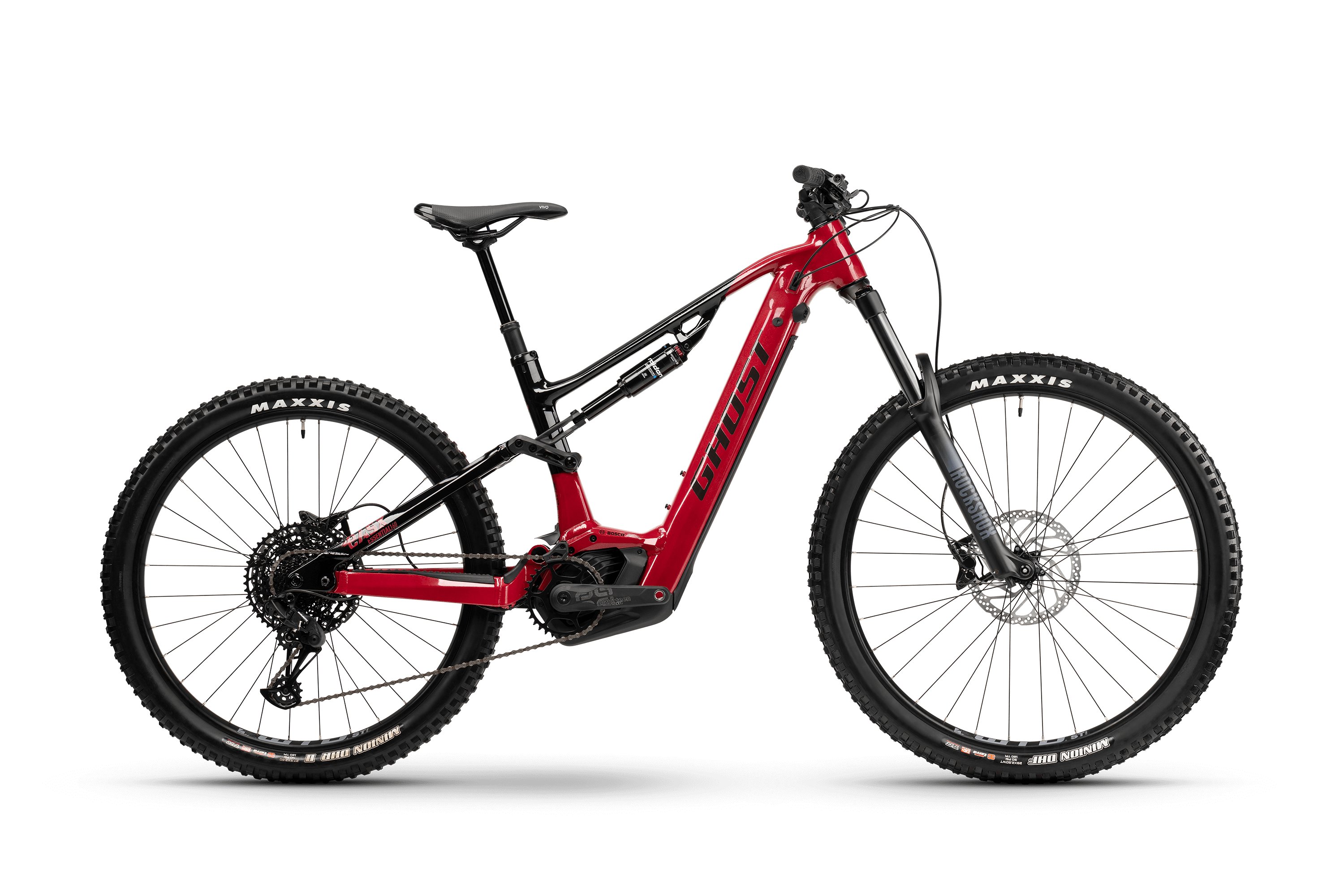 Електровелосипед e-bike GHOST E-ASX 160 Essential met. rusted red/black - глянцевий/матовий