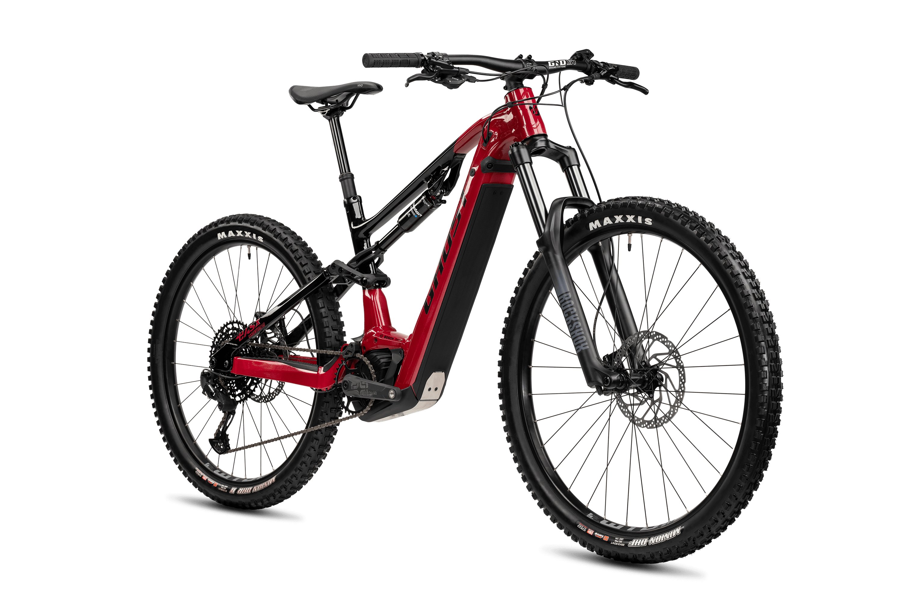 Електровелосипед e-bike GHOST E-ASX 160 Essential met. rusted red/black - глянцевий/матовий