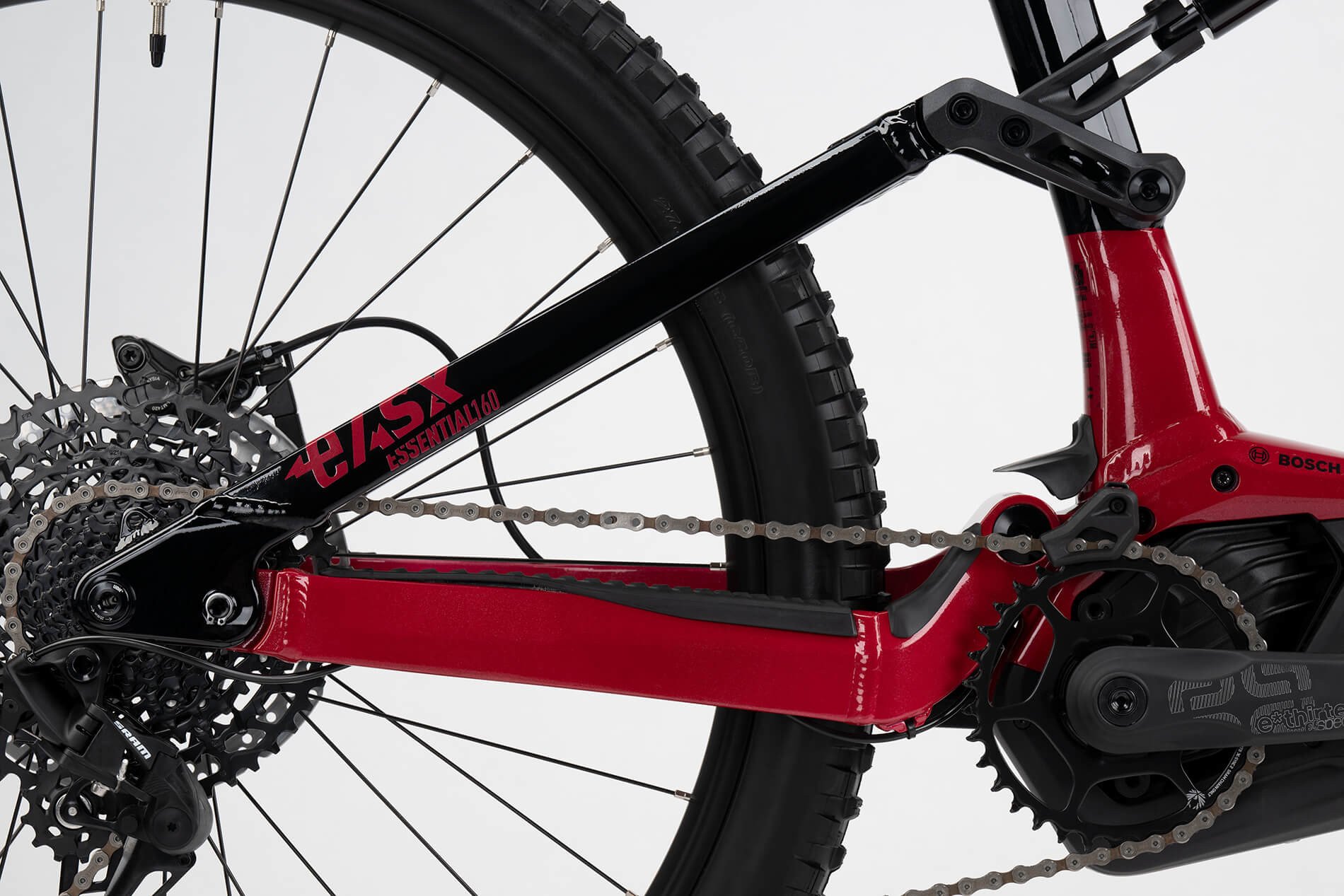 Електровелосипед e-bike GHOST E-ASX 160 Essential met. rusted red/black - глянцевий/матовий