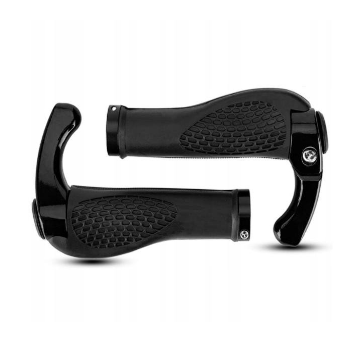Велосипедні грипси MTB з рогами ROXAR ергономічні чорний