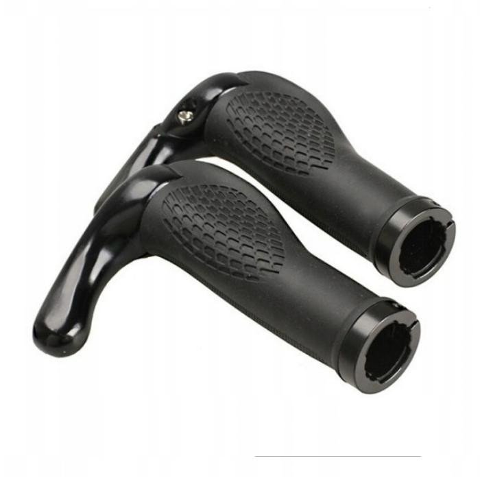 Велосипедні грипси MTB з рогами ROXAR ергономічні чорний