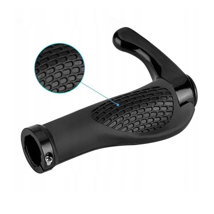 Велосипедні грипси MTB з рогами ROXAR ергономічні чорний