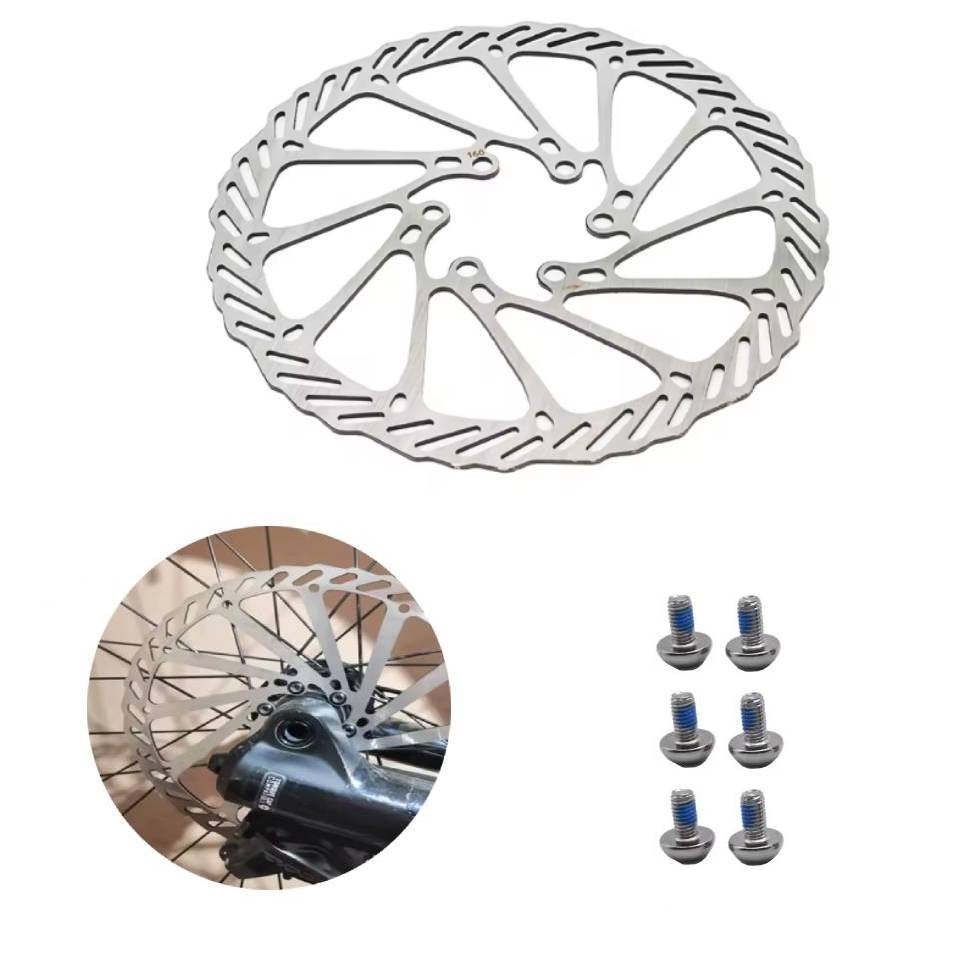 Велосипедний гальмівний диск 160мм + 6 гвинтів