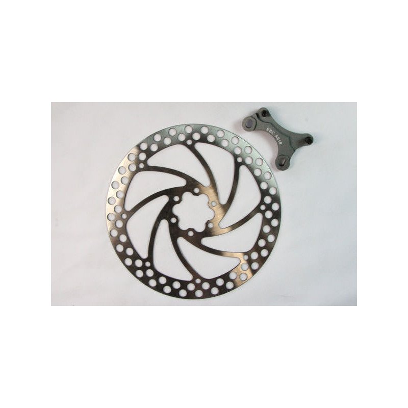 MTBD160-180 - Велосипедний гальмівний диск OVERSIZE 160мм на 180мм (круглий) EBC Brakes