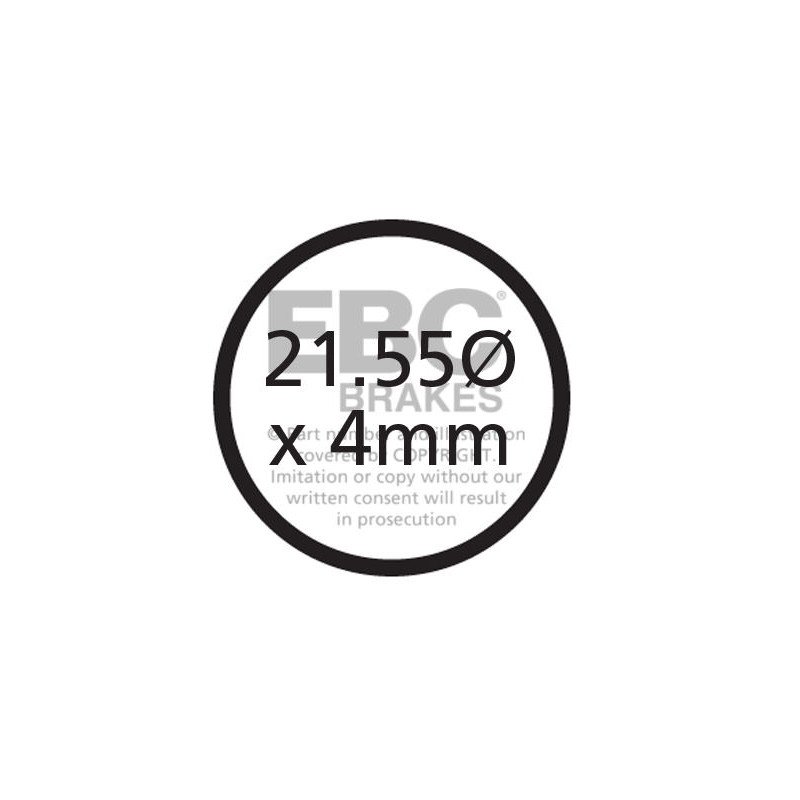 CFA339R - Велосипедні гальмівні колодки (органічні спортивні) EBC Brakes