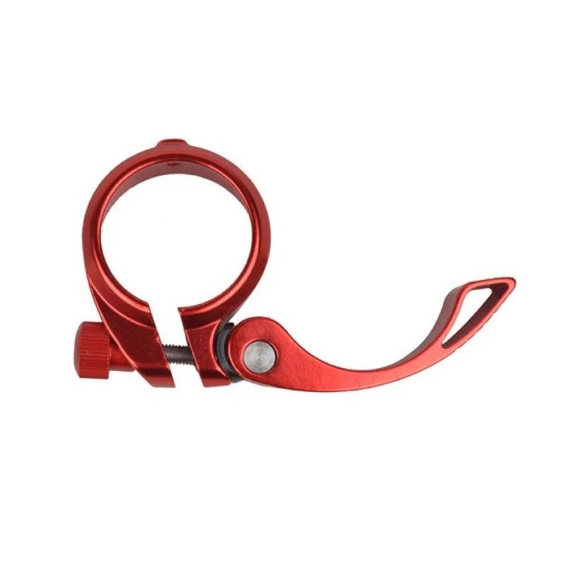 Затискач підсідельного штиря ROXAR 31,8мм алюмінієвий червоний