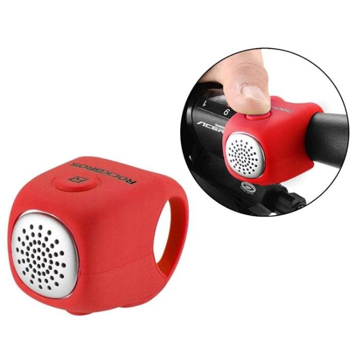 Електричний велосипедний дзвінок ROCKBROS Червоний (CB1709RD)