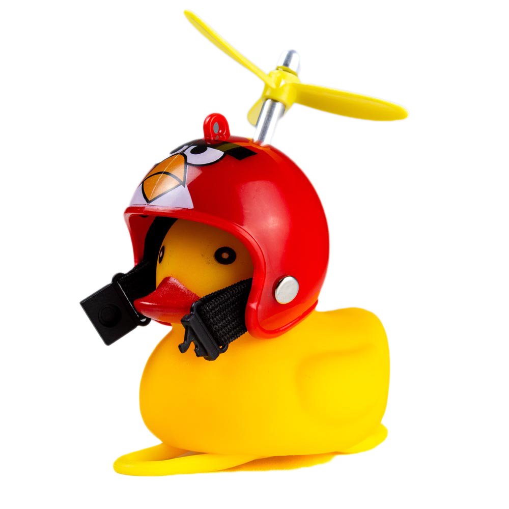 Велосипедний дзвінок, лампа качка червоний шолом ROXAR