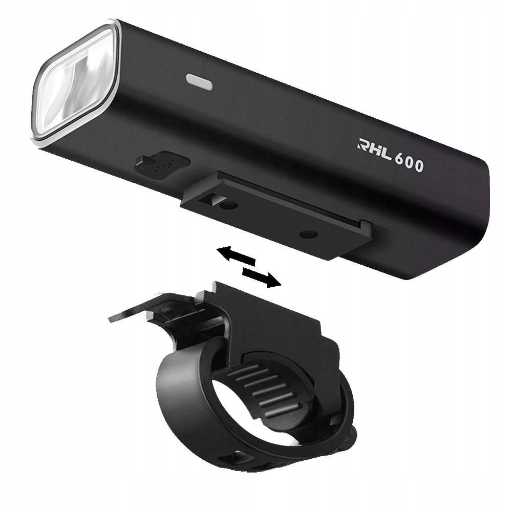 Передня велосипедна фара Rockbros RHL600 LED USB 600LM IPX6