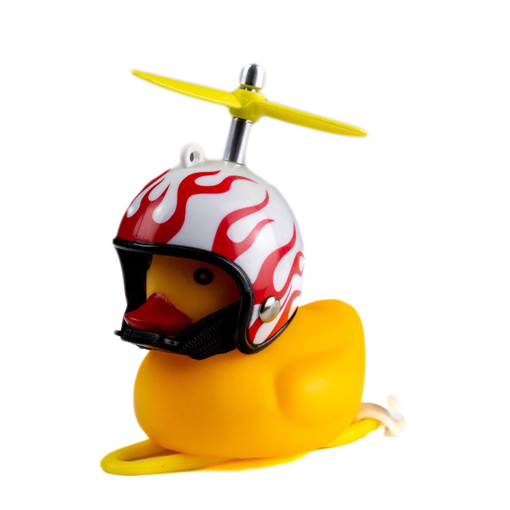 Звук сигналу для велосипеда, ліхтар качка білий каска з полум'ям ROXAR