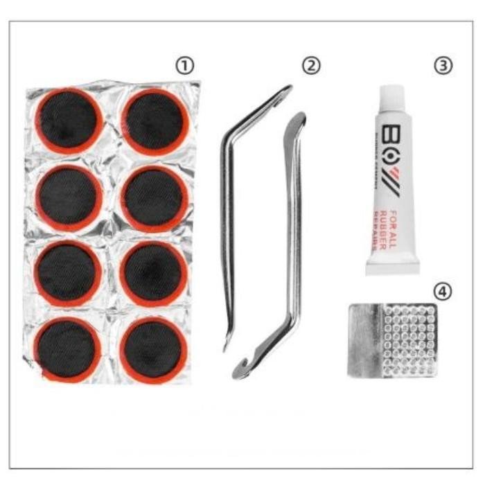 Ремкомплект для камер ROCKBROS латки для камер, монтажки для шин (GJ2145)