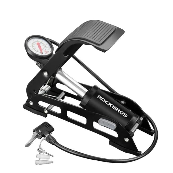 Ножний поршневий насос для велосипеда, мотоцикла, ROCKBROS FP540BK