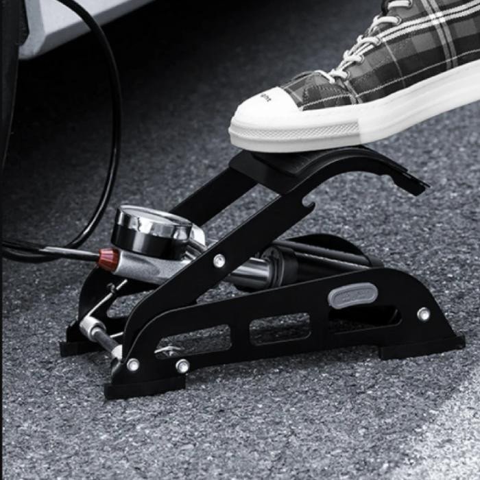 Ножний поршневий насос для велосипеда, мотоцикла, ROCKBROS FP540BK