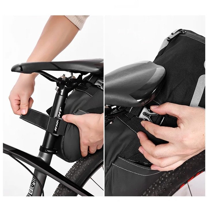 Велосипедна сумка ROSWHEEL 10L, що кріпиться до підсідельного штиря ROXAR, водонепроникна