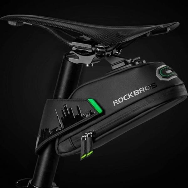 Велосипедна підсідельна сумка на кліпсі велика ROCKBROS RB.BAG005 1,5 л