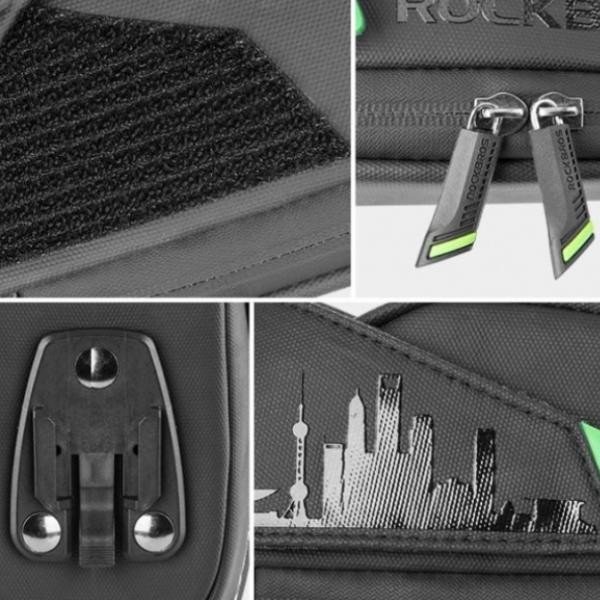 Велосипедна підсідельна сумка на кліпсі велика ROCKBROS RB.BAG005 1,5 л