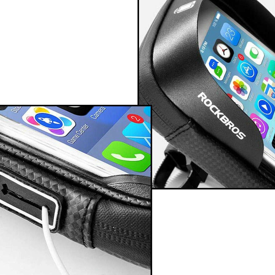 Універсальний тримач для телефону на велосипед, сумка на кермо Rockbros B17-3-6