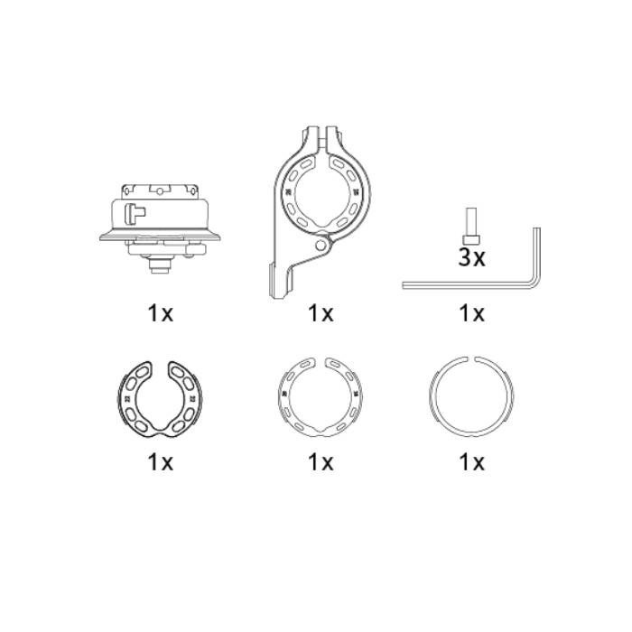 QUICK Launch тримач для керма з амортизацією Outplorer QM01