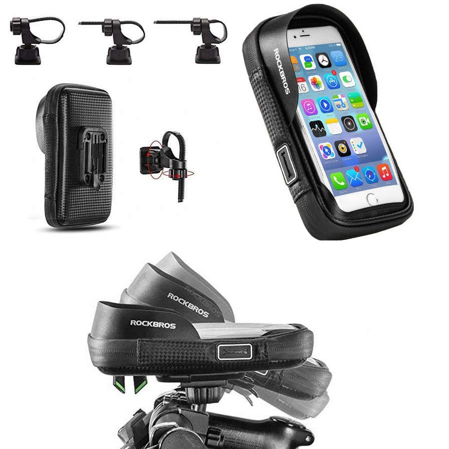 Універсальний тримач для телефону на велосипед, сумка на кермо Rockbros B17-3-6