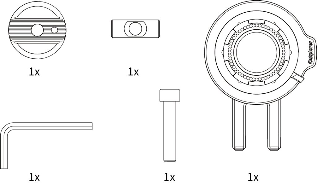 QUICK Launch тримач для телефону на лобовому штоку Outplorer QB02