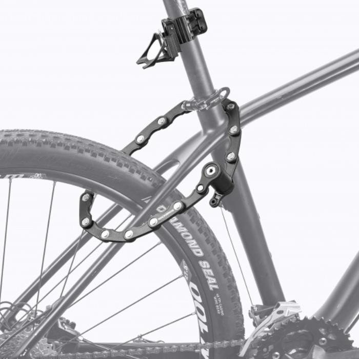 Складаний велосипедний замок ROCKBROS (WD795) чорний, загартована сталь