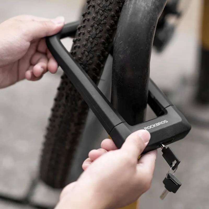 Велосипедний замок, велосипедне кріплення на ключ, U-LOCK ROCKBROS (RKS626-BK) чорний