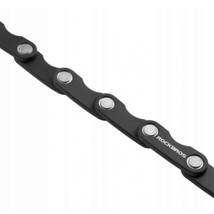 Складаний велосипедний замок ROCKBROS (WD795) чорний, загартована сталь